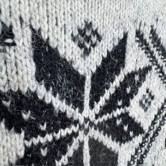 Abercrombie & Fitch Small Fair Isle Grey Cowl Sweater Dress - Picture 6 of 14